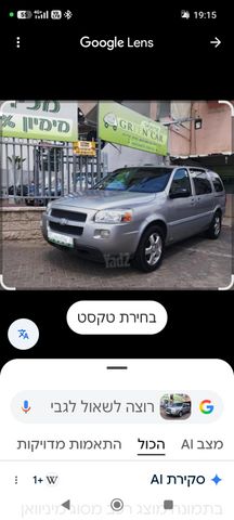 מודעת רכב שברולט אפלנדר