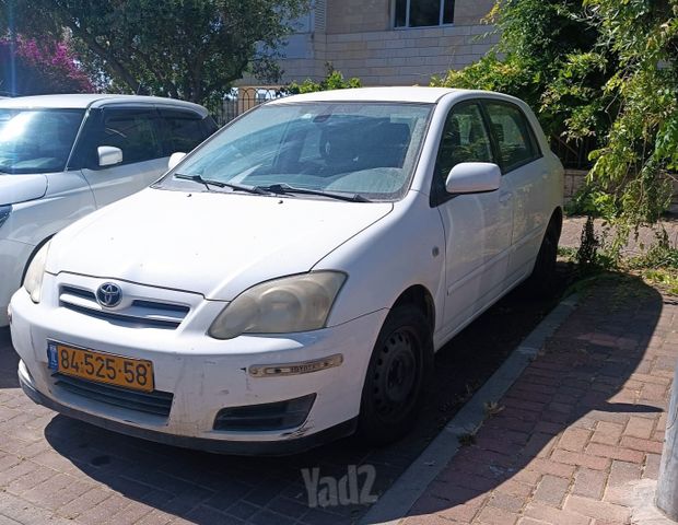 מודעת רכב טויוטה קורולה