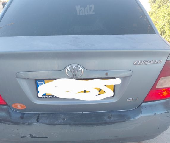 מודעת רכב טויוטה קורולה