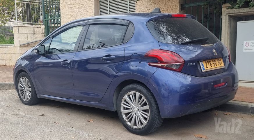 מודעת רכב פיג'ו 208