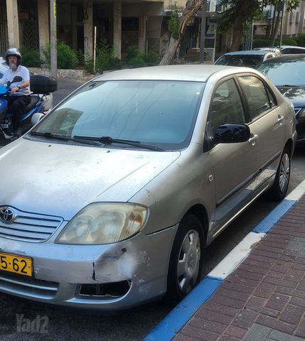 מודעת רכב טויוטה קורולה