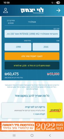 מודעת רכב מיצובישי אאוטלנדר