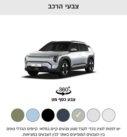מודעת רכב קיה EV3