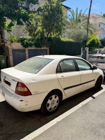 מודעת רכב טויוטה קורולה