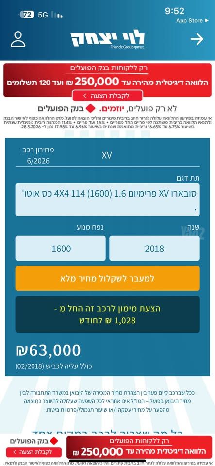 סובארו XV