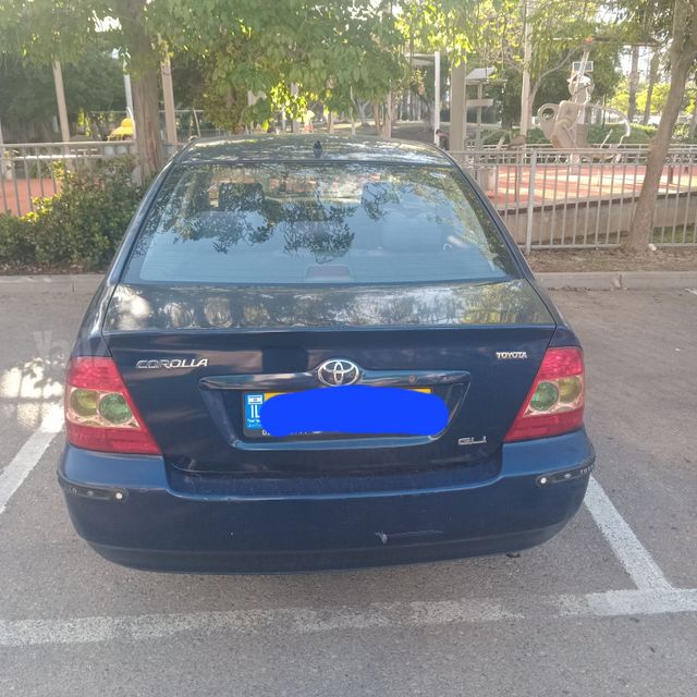 מודעת רכב טויוטה קורולה