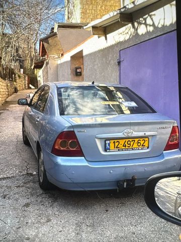 מודעת רכב טויוטה קורולה