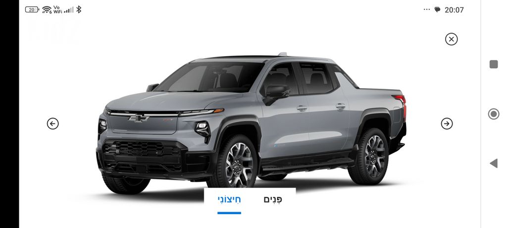 מודעת רכב שברולט סילברדו EV