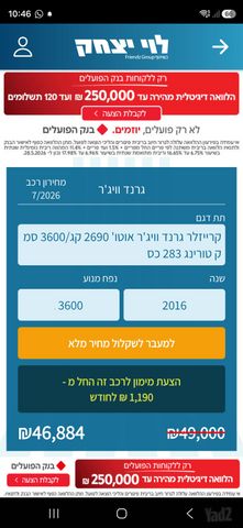 מודעת רכב קרייזלר גראנד וויאג'ר