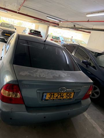מודעת רכב טויוטה קורולה