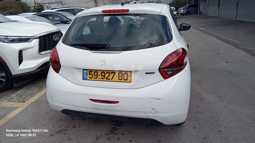 מודעת רכב פיג'ו 208