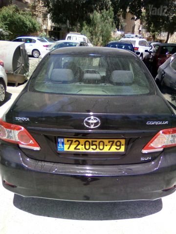 מודעת רכב טויוטה קורולה