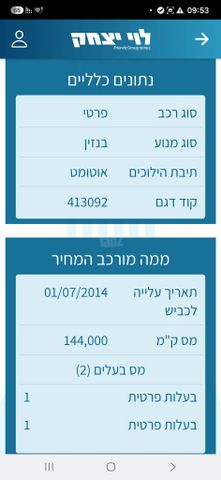 מודעת רכב טויוטה קורולה