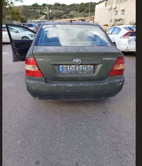 מודעת רכב טויוטה קורולה