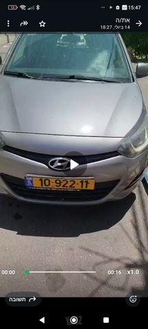 מודעת רכב יונדאי i20