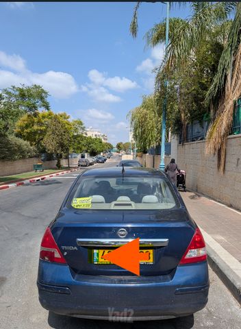 מודעת רכב ניסאן טידה
