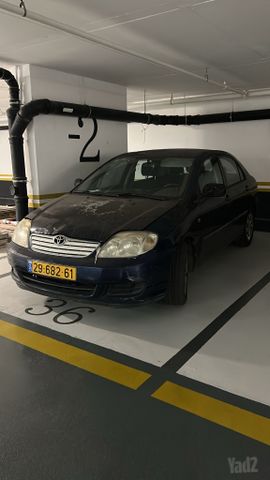 מודעת רכב טויוטה קורולה