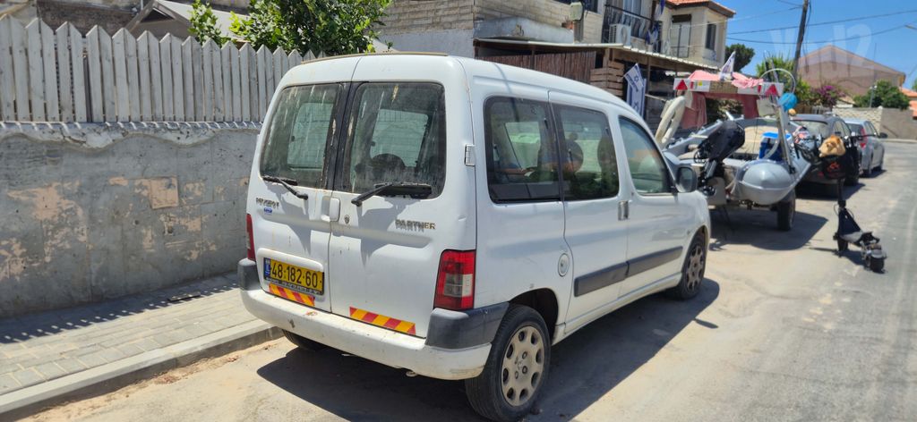 מודעת רכב פיג'ו פרטנר