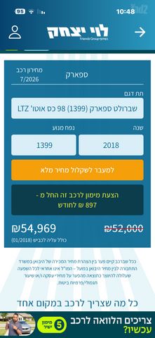 מודעת רכב שברולט ספארק