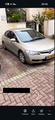 מודעת רכב הונדה סיוויק