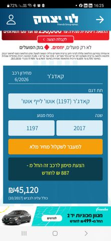 מודעת רכב רנו קדגא'ר