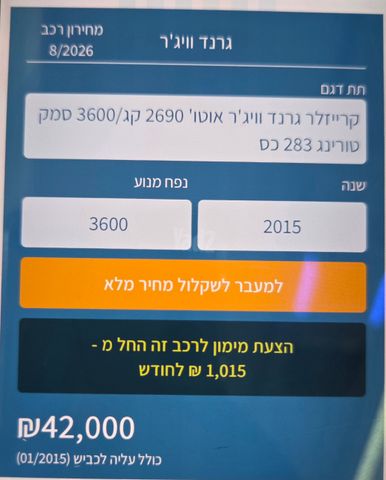 קרייזלר גראנד וויאג'ר