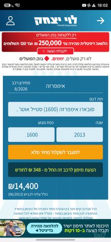 מודעת רכב סובארו אימפרזה