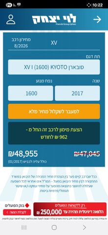 סובארו XV