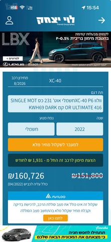 מודעת רכב וולוו XC40