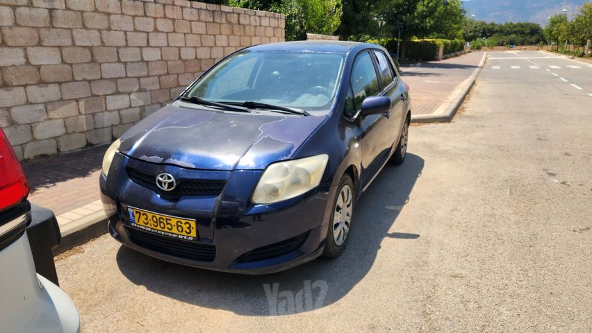 מודעת רכב טויוטה אוריס