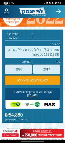 מודעת רכב מאזדה 3