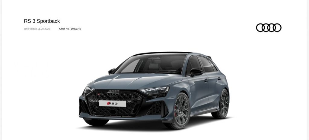 RS 3 RS Plus אוט׳ 2.5 (400 כ״ס)