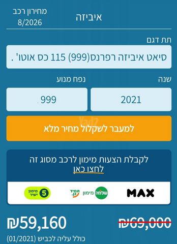 מודעת רכב סיאט איביזה