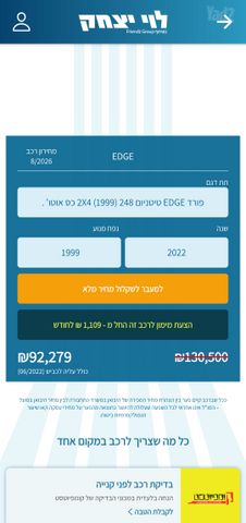 מודעת רכב פורד אדג'