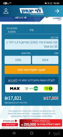 מודעת רכב קיה סיד