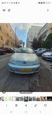 מודעת רכב טויוטה קורולה