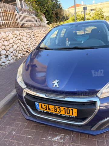 מודעת רכב פיג'ו 208