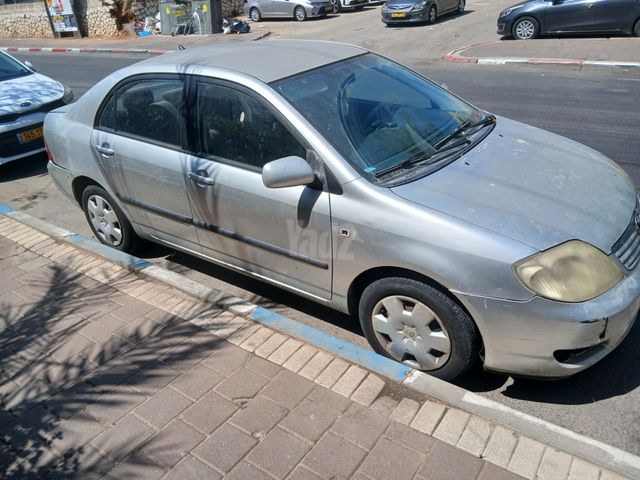 מודעת רכב טויוטה קורולה