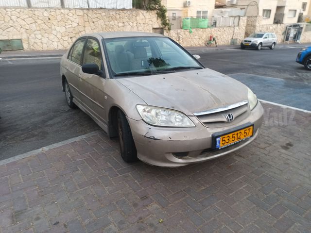 מודעת רכב הונדה סיוויק