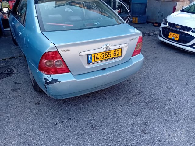 מודעת רכב טויוטה קורולה