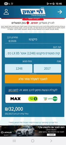 מודעת רכב קיה פיקנטו