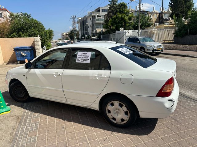 מודעת רכב טויוטה קורולה
