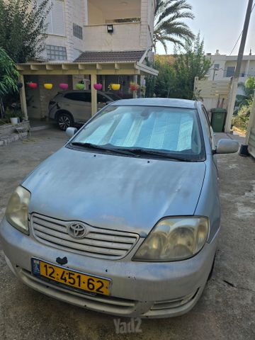 מודעת רכב טויוטה קורולה