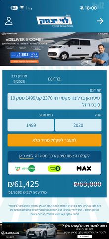 מודעת רכב סיטרואן ברלינגו