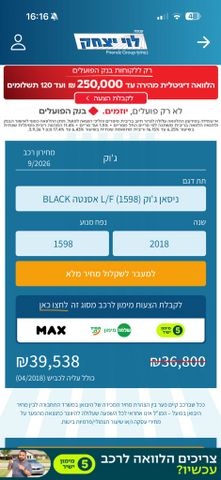 מודעת רכב ניסאן ג'וק