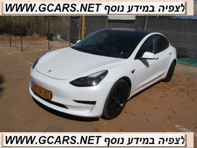 מודעת רכב טסלה מודל 3