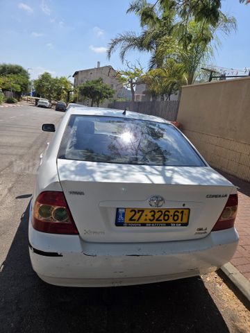 מודעת רכב טויוטה קורולה