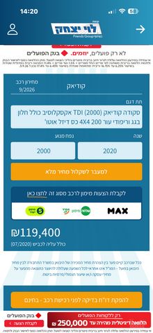 מודעת רכב סקודה קודיאק