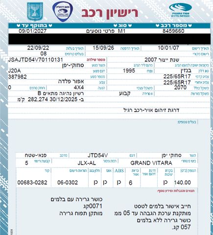 סוזוקי גרנד ויטרה