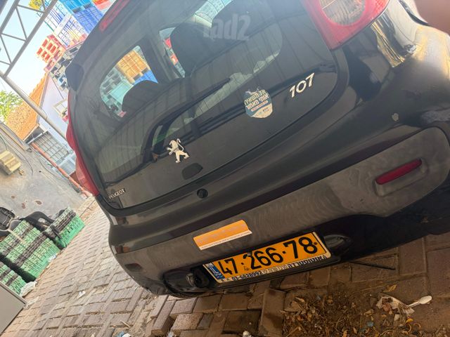 מודעת רכב פיג'ו 107